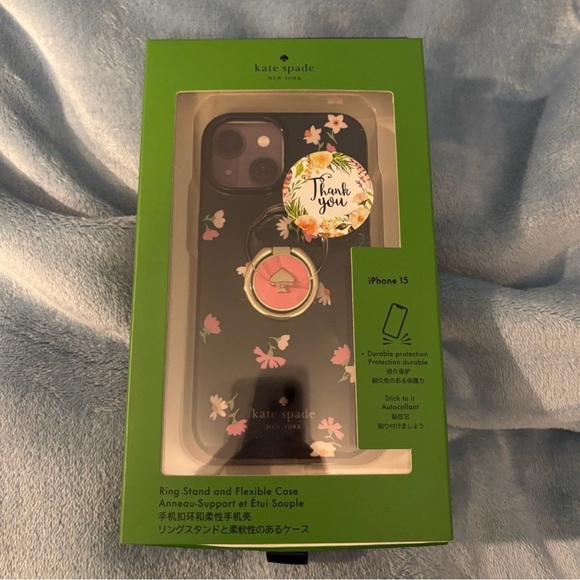 Kate Spade IPhone 13/14 Case w/Ring - Picture 1 of 7